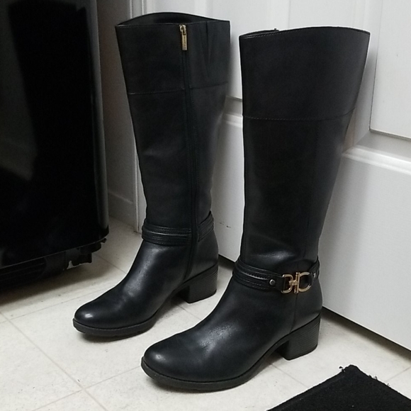 Bandolino Shoes - Gorgeous Leather Riding Boots Knee High dulla